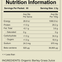 Organic Barley Grass Juice Powder 220g