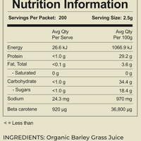 Organic Barley Grass Juice Powder 1kg