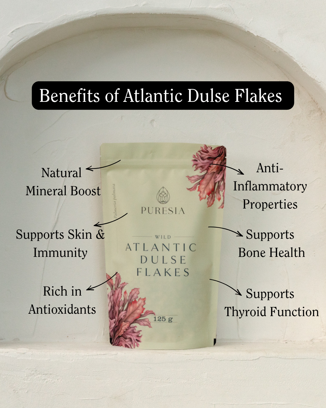 125g Wild Atlantic Dulse Flakes Puresia