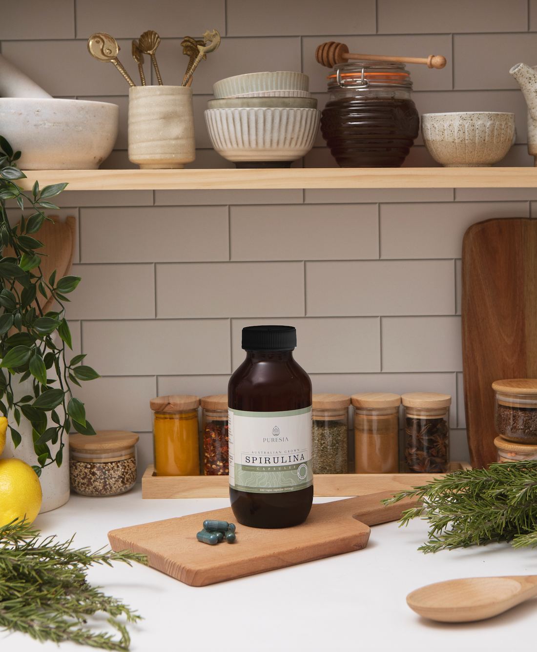 Australian Spirulina Capsules 500mg