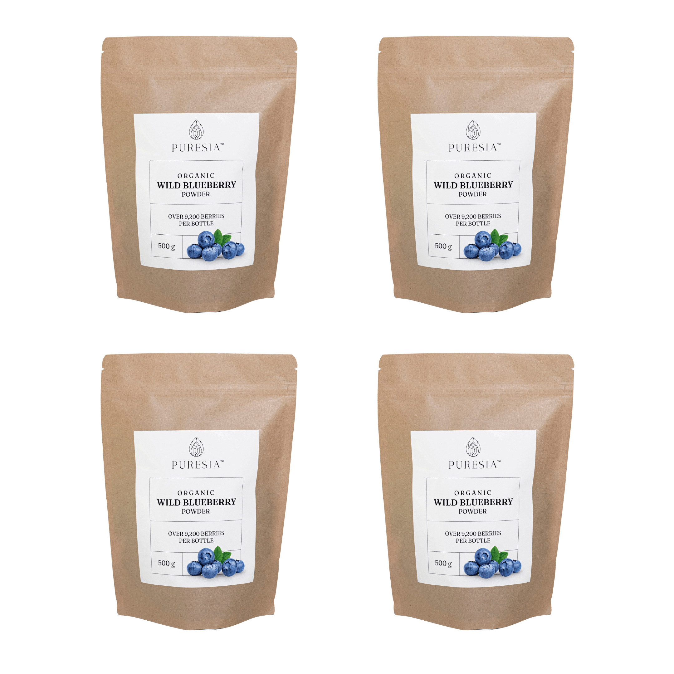 Organic Wild Blueberry Powder- 2kg Bundle- SAVE $45.39