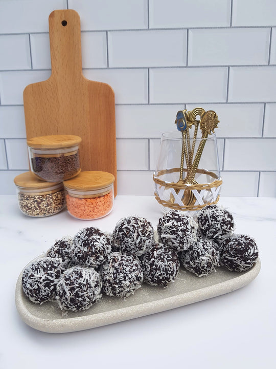 WILD BLUEBERRY CHOC BLISS BALLS